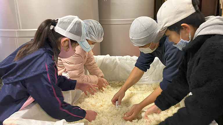 地酒仕込みプログラムの様子